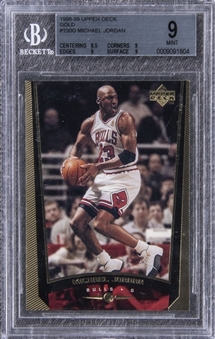 1998-99 Upper Deck Gold #230 Michael Jordan (#1/1) - BGS MINT 9
